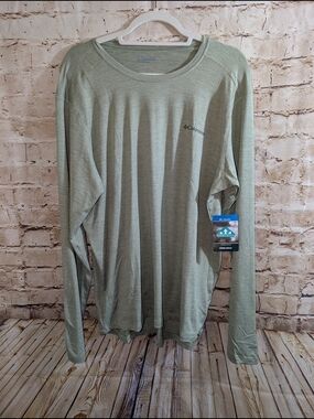 ~Columbia Long Sleeve Tee Mens Size Large Green NWT